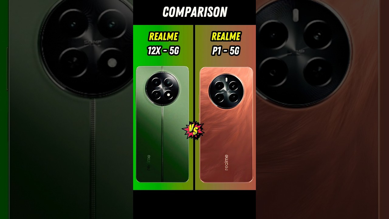 realme 12x 5g vs realme p1 5g | #shorts #smartphonecomparison