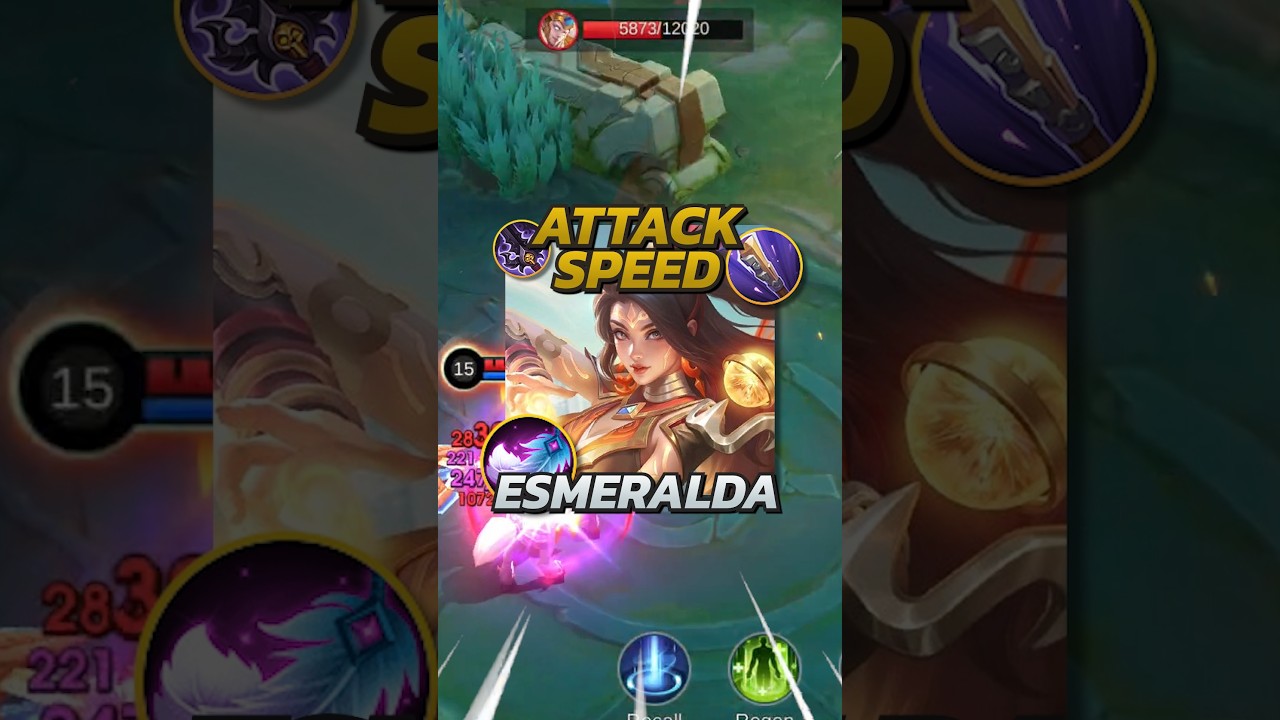 Эсмеральда: скорость атаки против Эсмеральды-мага! Mobile Legends #mobilelegends #mlbb #gaming #m...