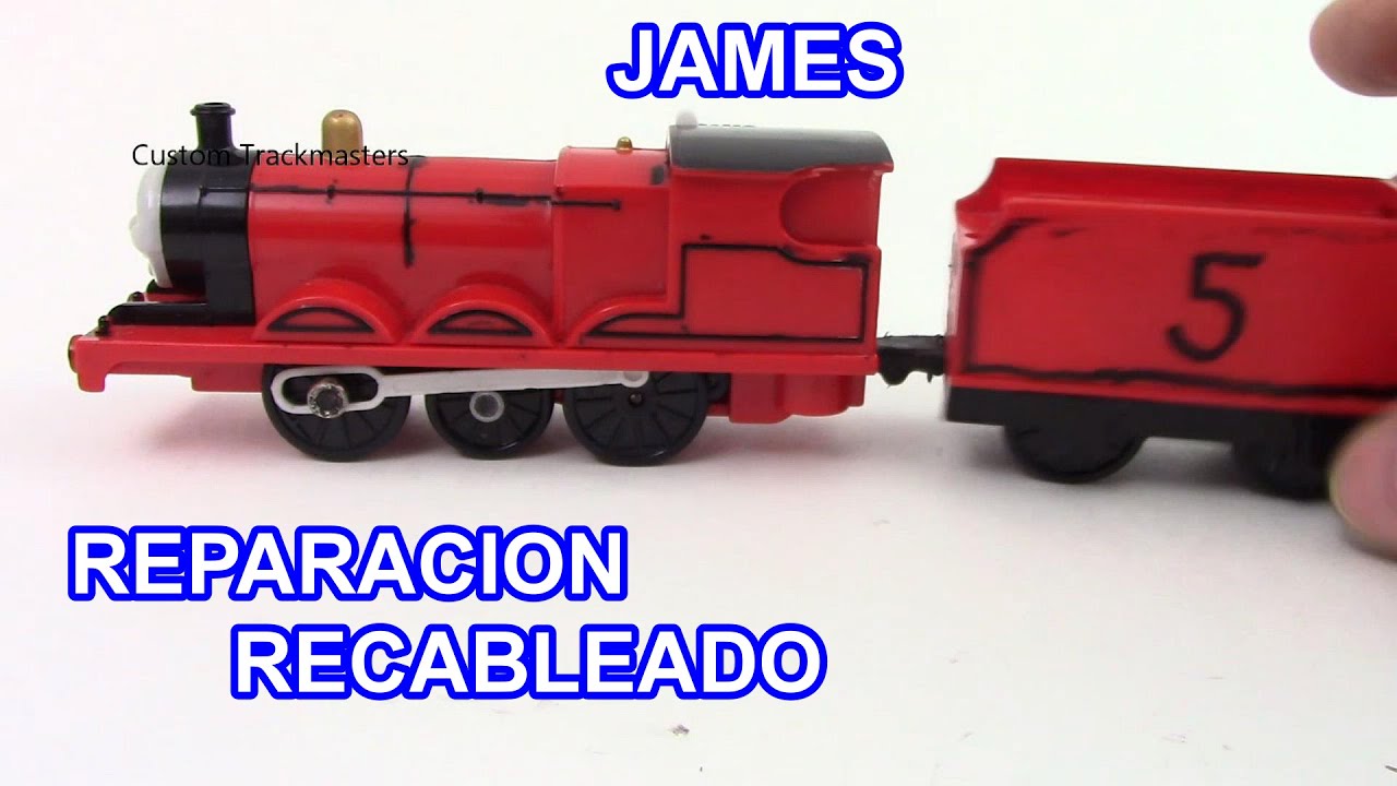 James Tomy Trackmaster reparacion motor atascado y recableado