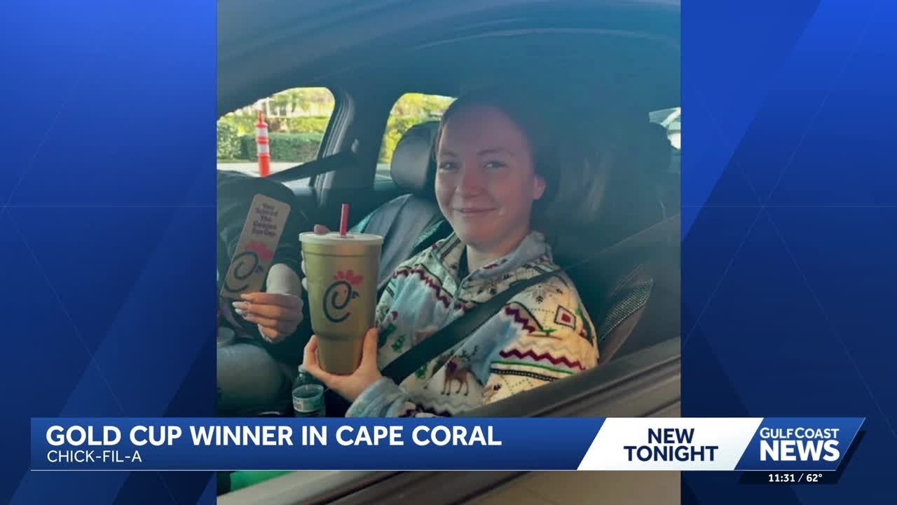 Lucky guest at Florida Chick-fil-A wins Golden Cup and year of free food