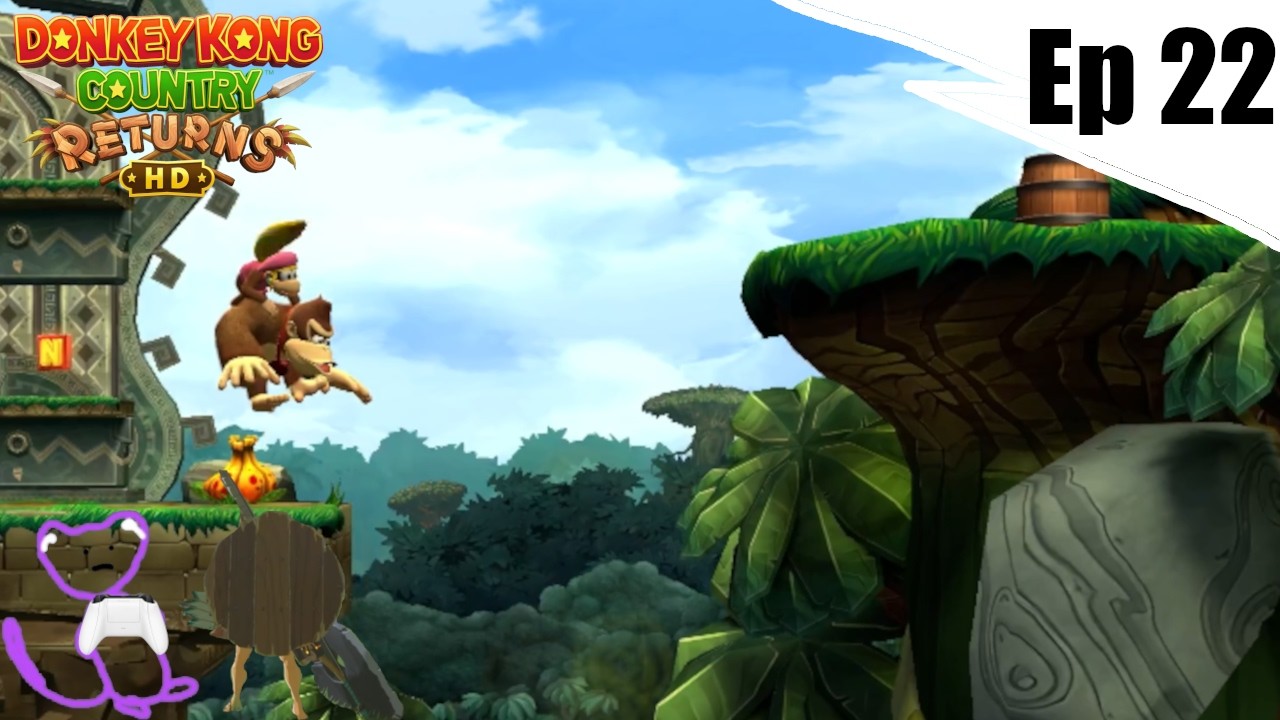 Clearing the IMPOSSIBLE Jump - Donkey Kong Country Returns Ep.22