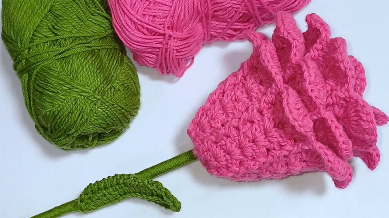 REGALO PERFECTO rosa a crochet paso a paso