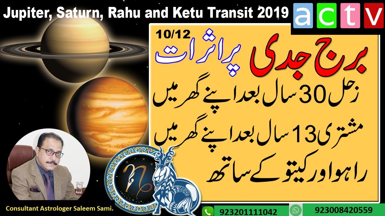 Jupiter, Saturn, Rahu & Ketu Transit 2019 - 2020 | Capricorn |Vedic Astrology| Saleem Sami Astrology