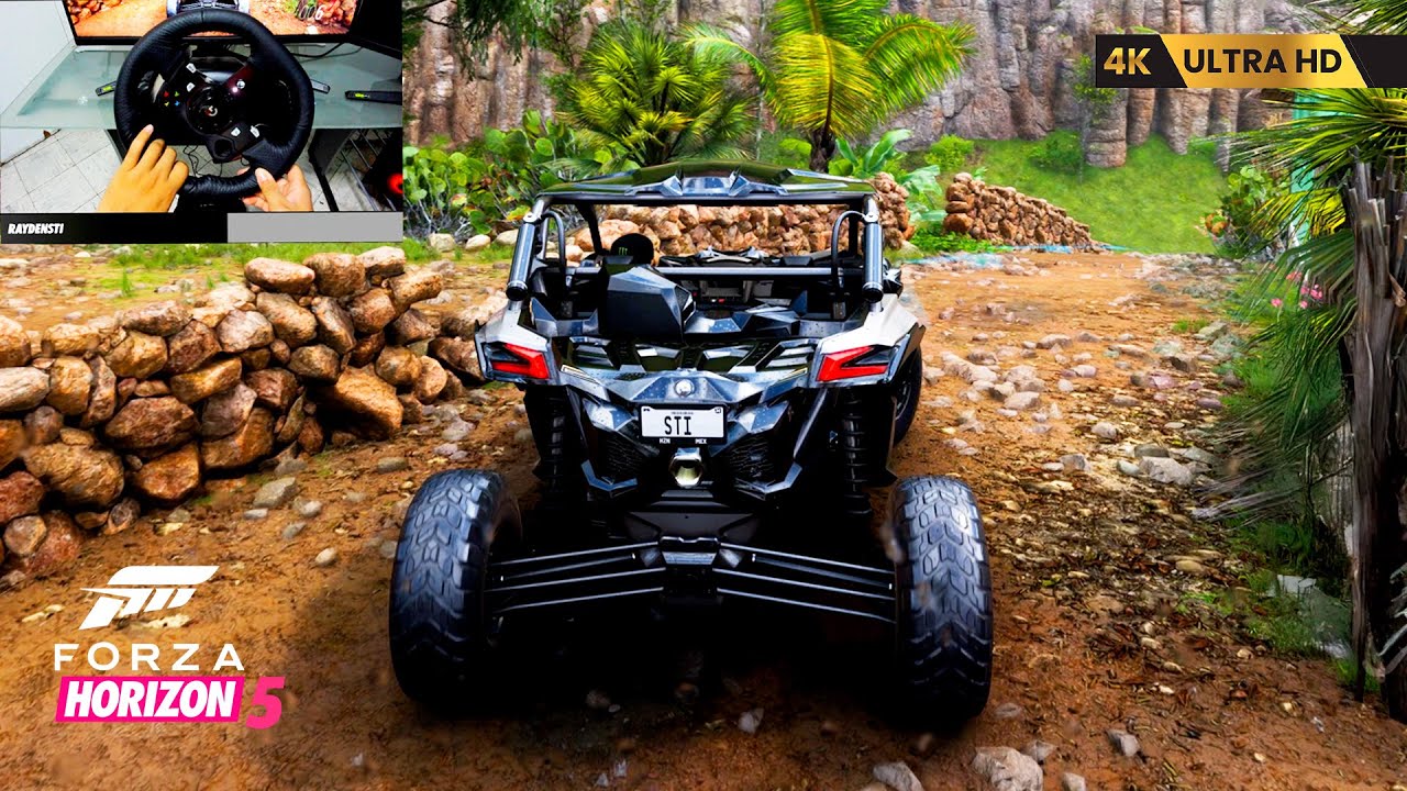 🔥 STOCK Can-Am Maverick X RS Turbo R → INSANE TUNE! | Forza Horizon 5 | 4K ULTRA HD | Logitech G920