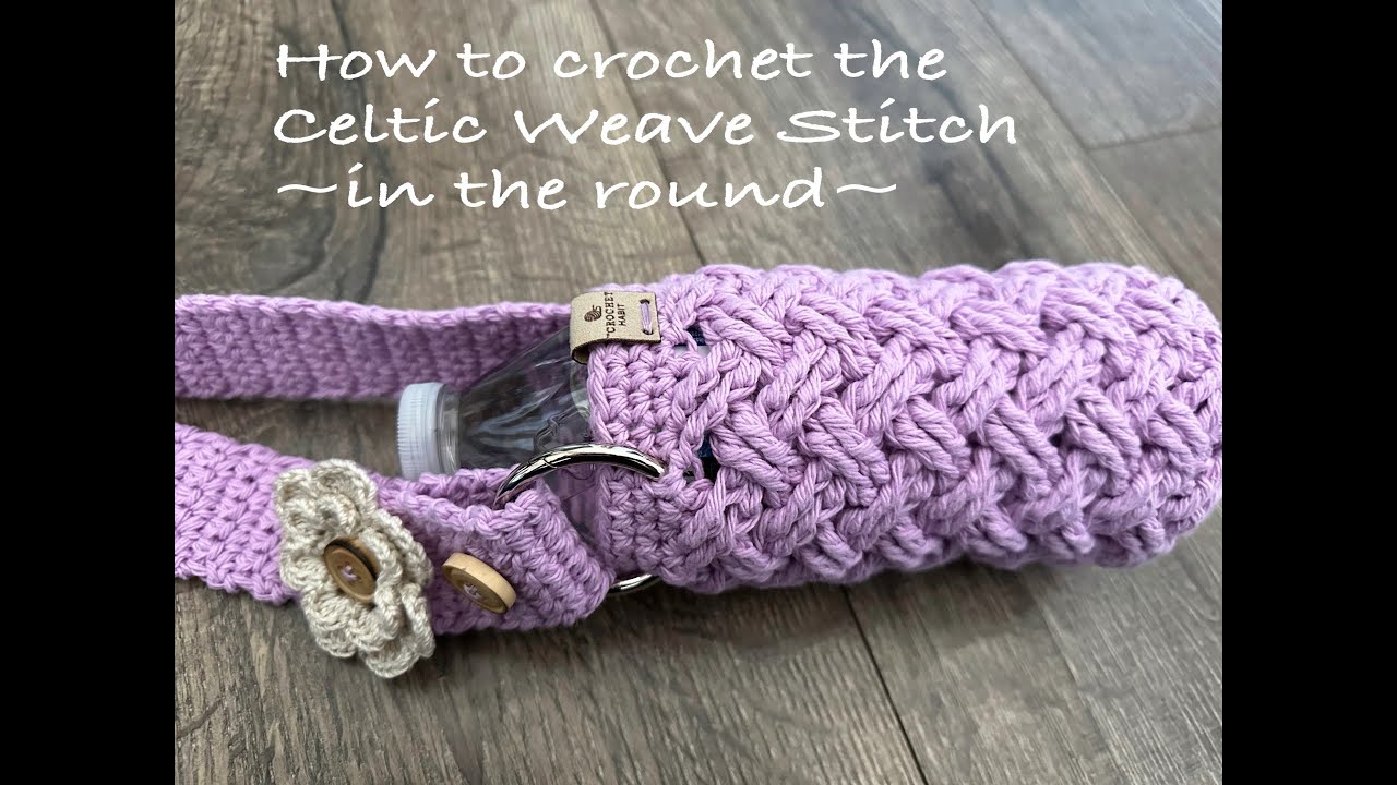 How to Crochet the Celtic Weave Stitch in the Round