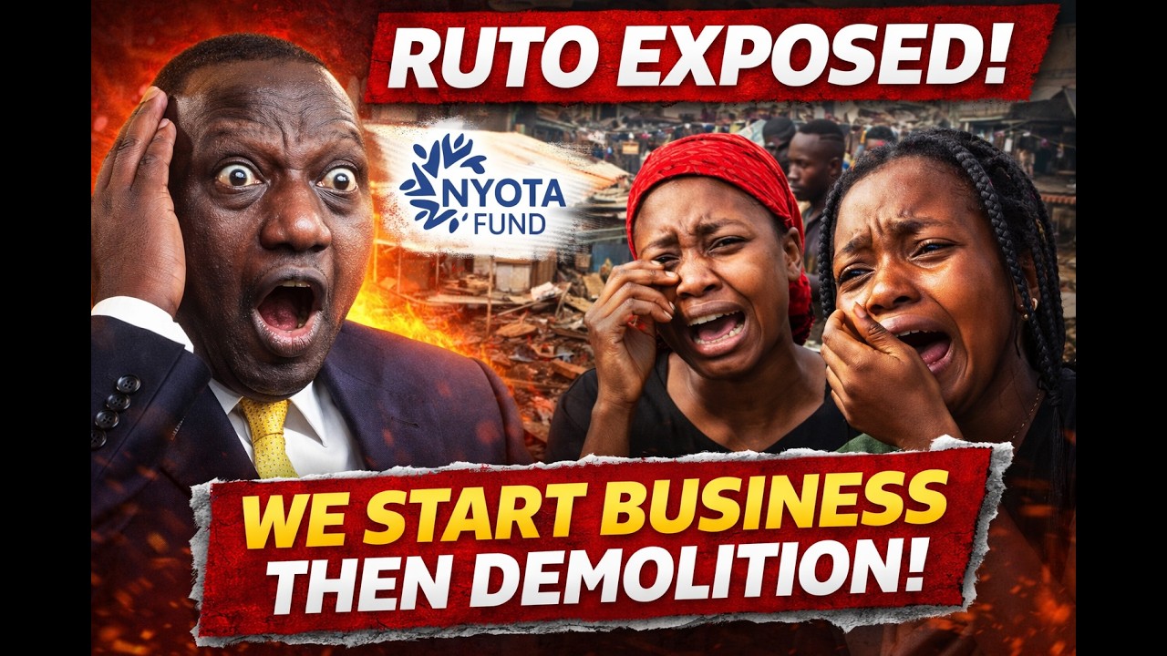 RUTO EXPOSED? “You Give Us NYOTA Fund Then Demolish Our Businesses!”