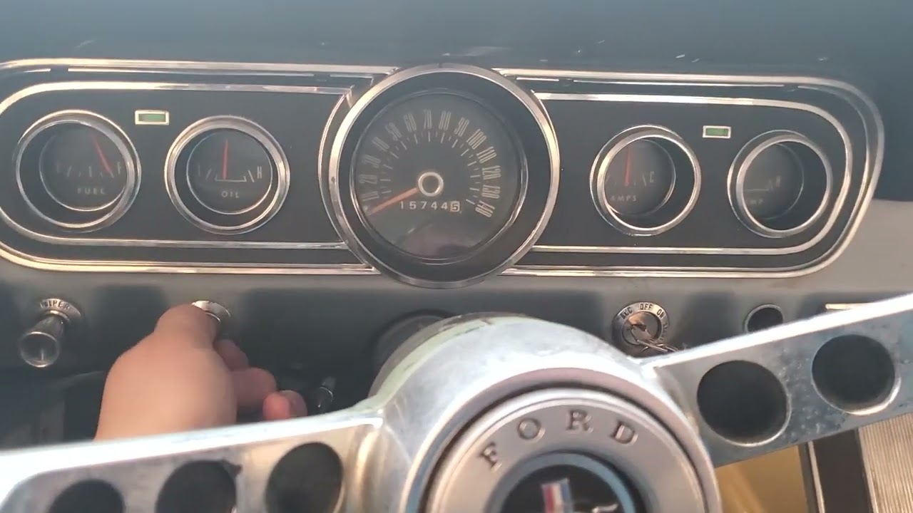 66 mustang cold start -15 below