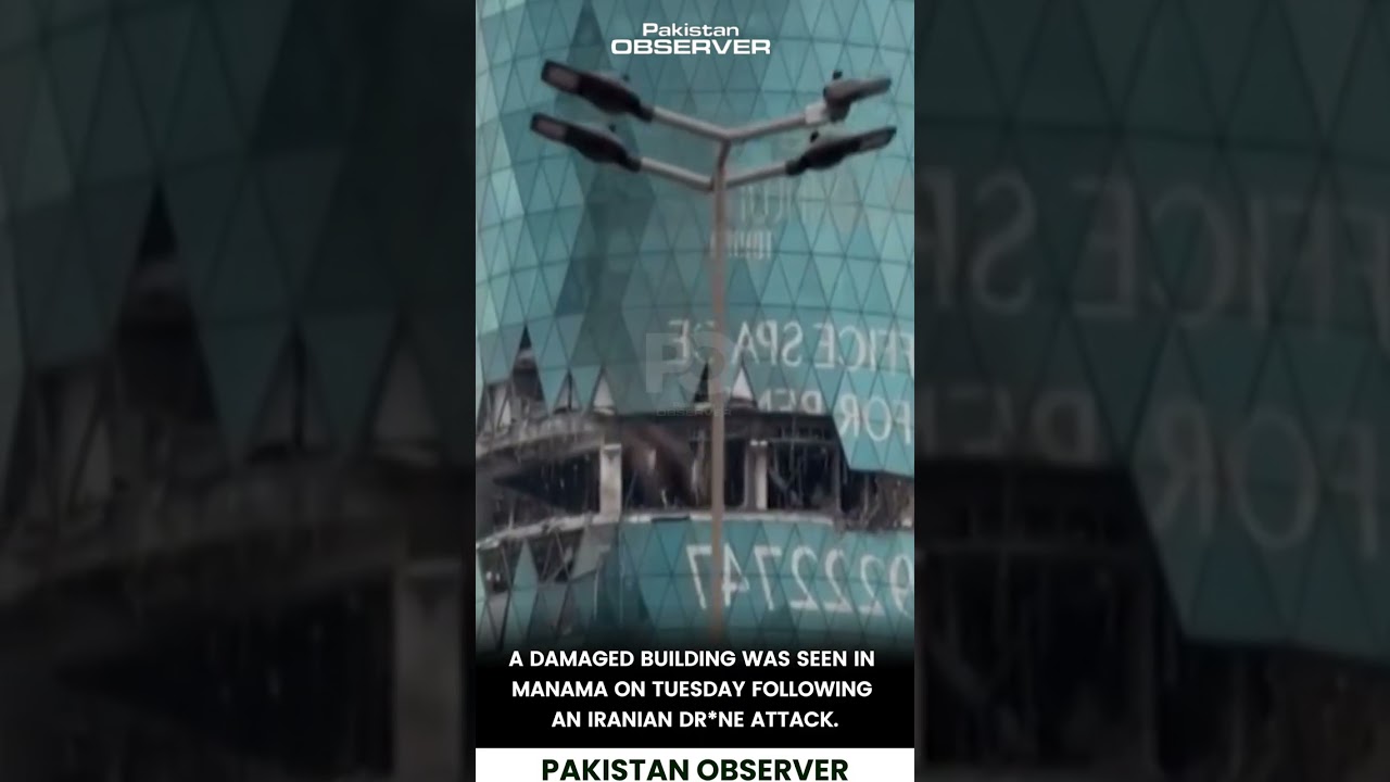 Iranian Drone Attack Leaves Building Damaged in Manama, Bahrain | Pakistan Observer