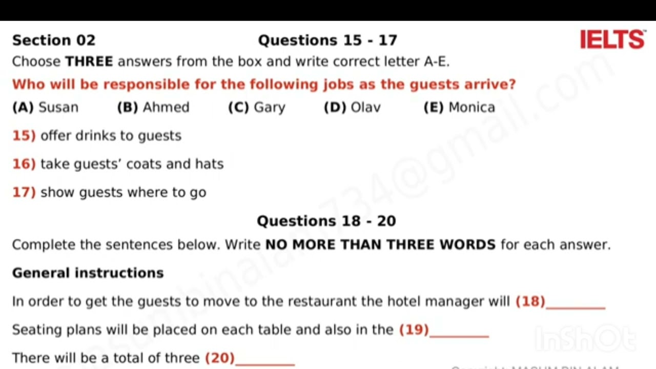 IELTS listening -2