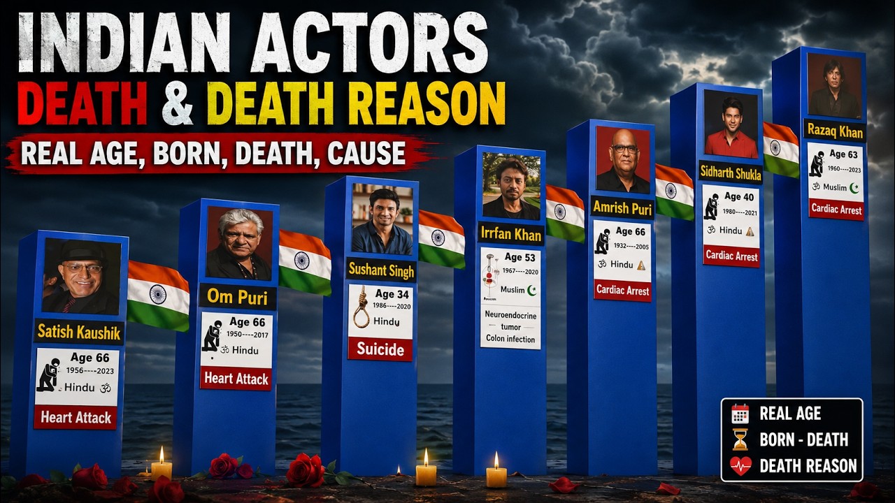 Indian Actors Death Mystery 😢 | Born, Age & Death Cause