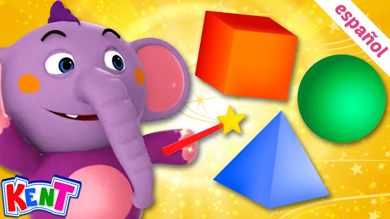 Kent el Elefante | Kent aprende las figuras con un cubo de juguete - Juega y aprende