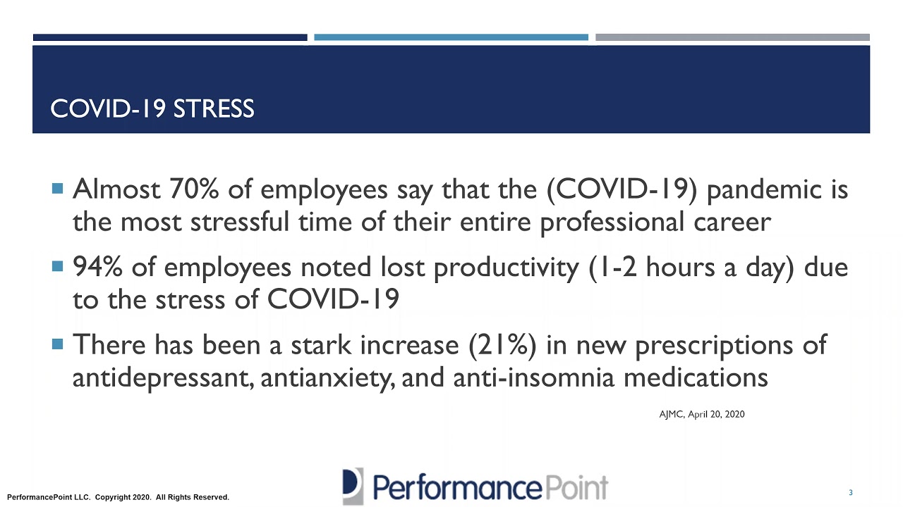 Employee engagement in the time of crisis by Brad Federman, Founder - Performancepoint, LLC