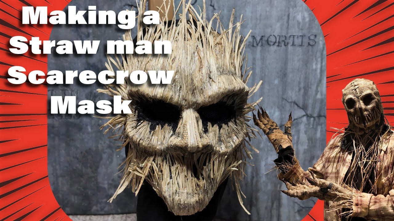 How I made this Straw Man Scarecrow mask!