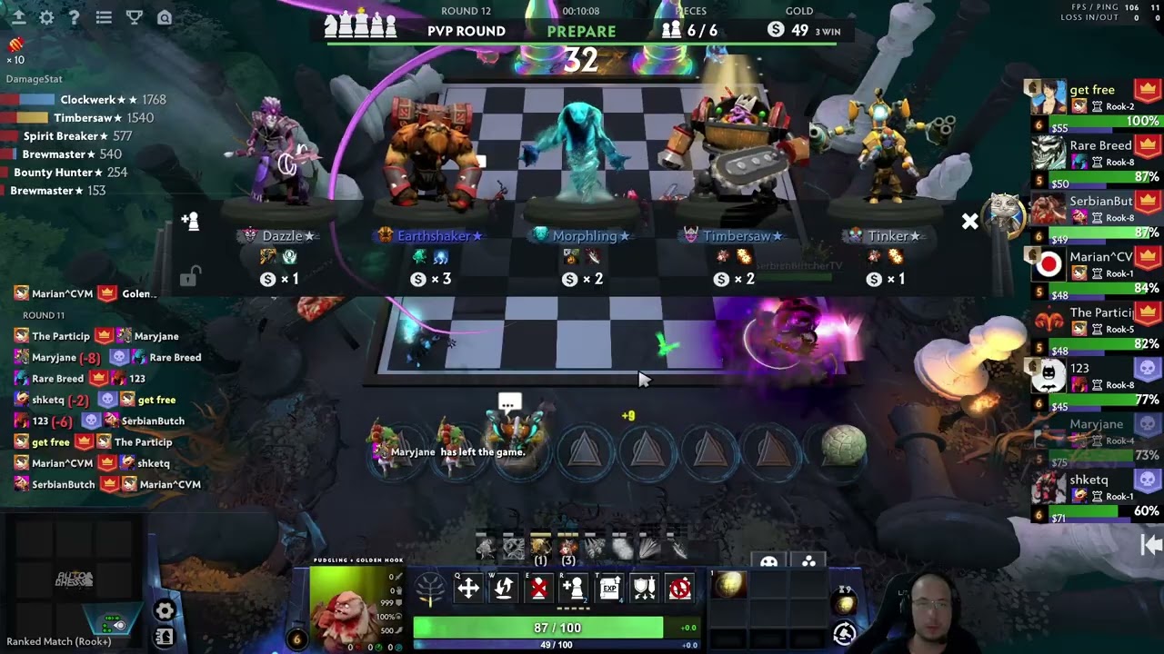 6 Assassins 4 DH 4 Nagas! Dota Auto Chess Season 38!