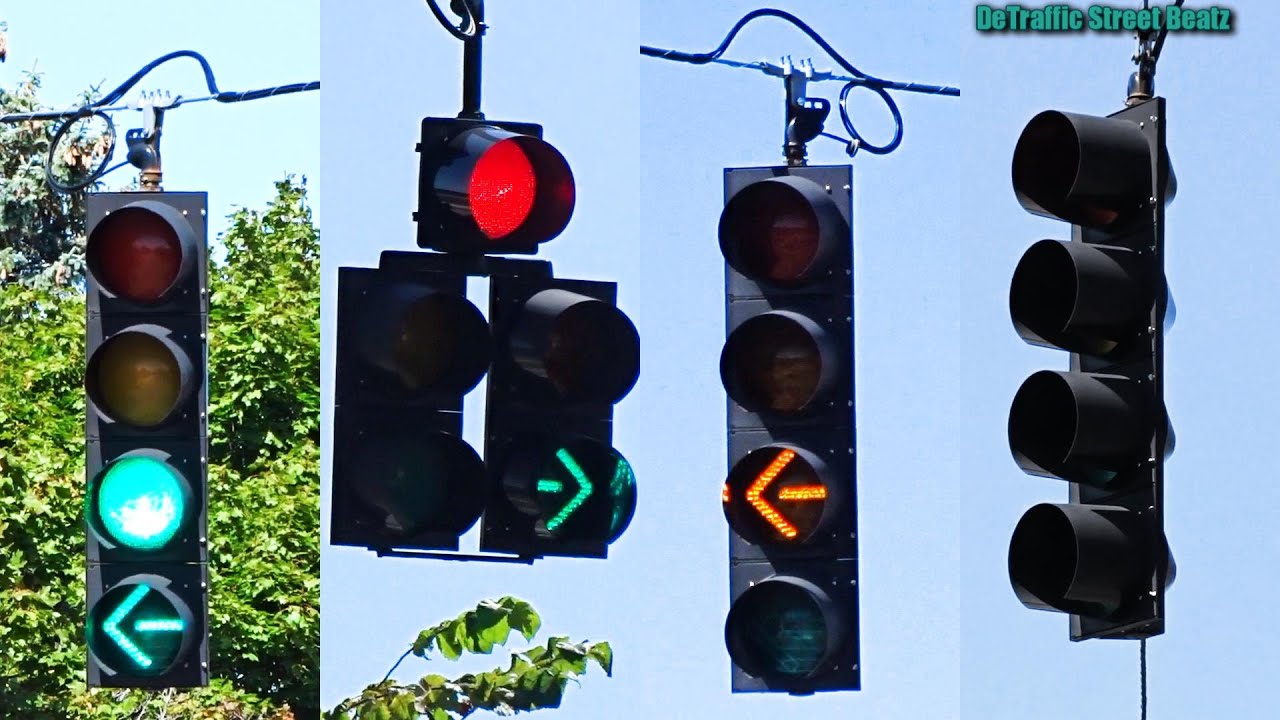 Doghouse Signal & Flashing Yellow Arrow Traffic Lights | Aurelius Rd & Cedar St