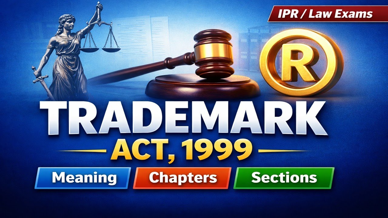 Trademark Act, 1999 | Meaning, Definition & Scope Explained in Simple Language | IPR Guru