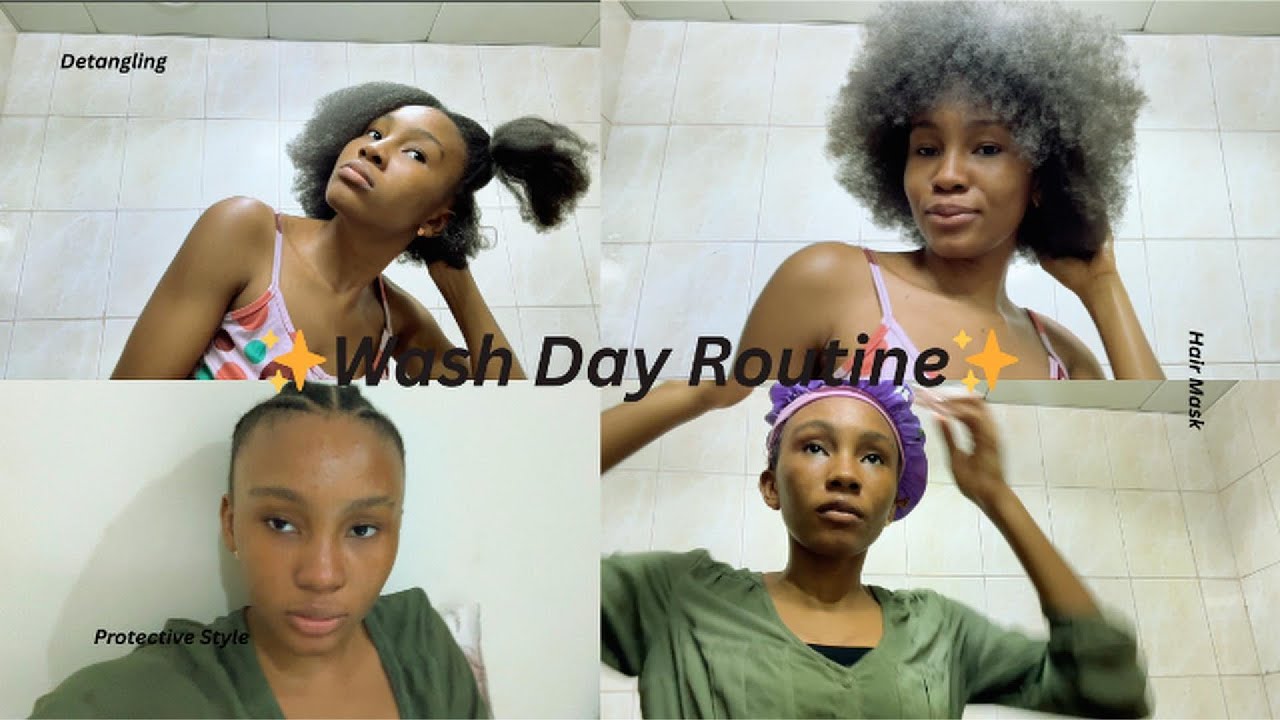 Type 4 Hair Wash Day Routine 🙂‍↕️