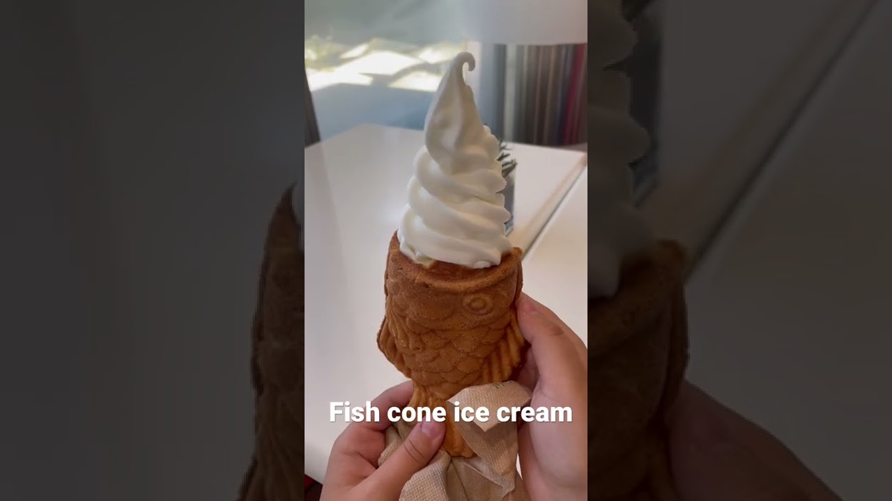 Fish cone ice cream