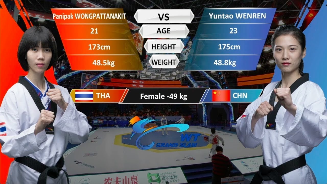 F-49kg| Yuntao Wenren（CHN） VS  Panipak Wongpattanakit (THA) | 2017-2018 Season WT Grand Slam Finals