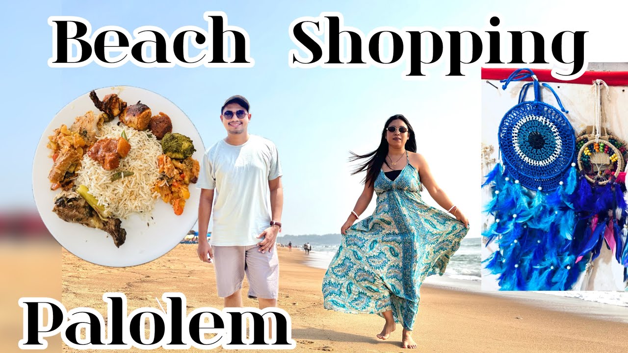 Flea market at Goa Palolem beach | Shopping | All in one Beach | Tripuri Couple | Travelling 🐳🥗🐙