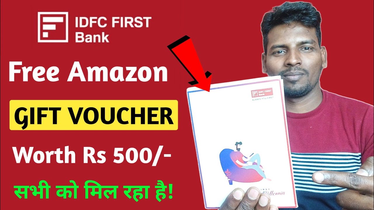 IDFC First Credit Card Welcome Gift 🎁 Voucher Redemption 🔥 | 500 Rs Amazon Voucher Free I Idfc Offer
