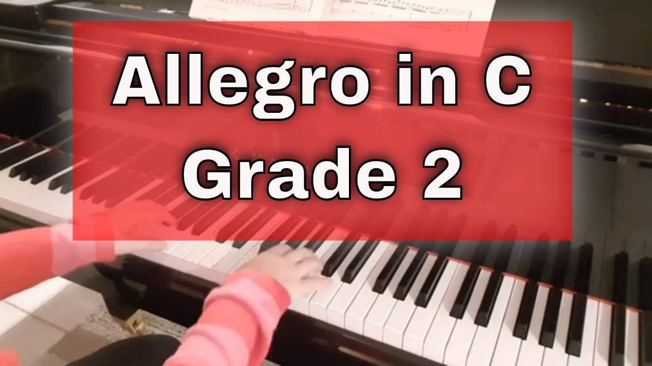 Allegro in C by Johann Hassler  |  Trinity piano grade 2 2021 - 2023 TCL