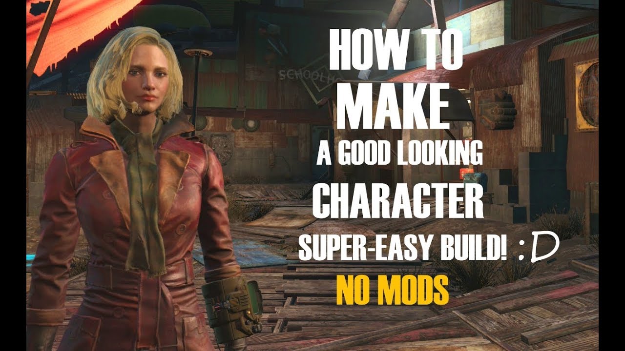Fallout 4 How To Make a Good Looking Female Character (Super-Easy Build No Mods)