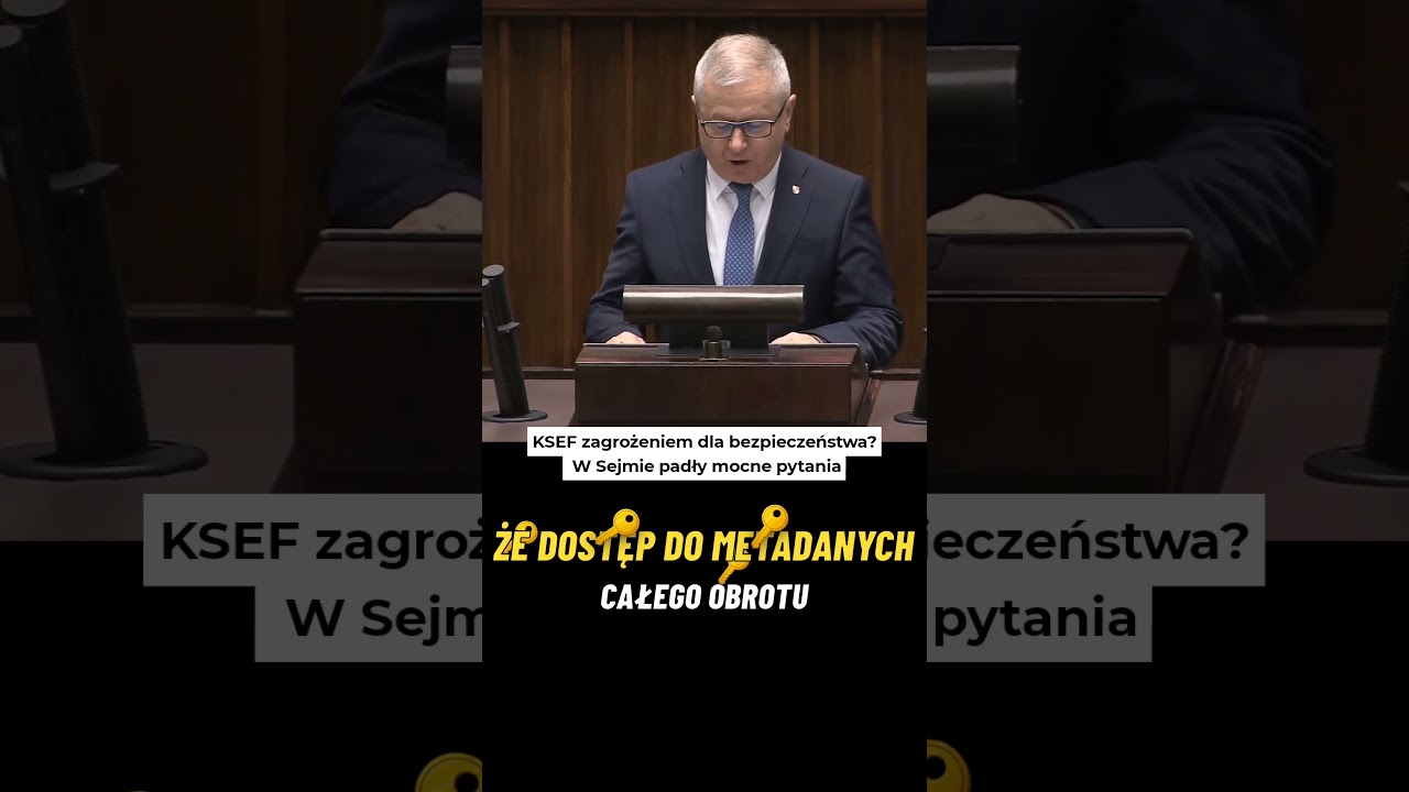 KSeF bez polskiej kontroli?Mocne pytania w Sejmie #shorts