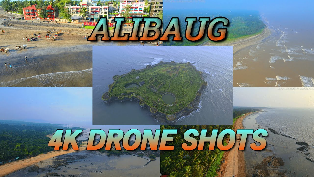ALIBAUG DRONE SHOTS | BEACHES OF ALIBAUG | KONKAN TOUR | ARIAL VIRTUAL TOUR | 4K DRONE VIEW ALIBAUG