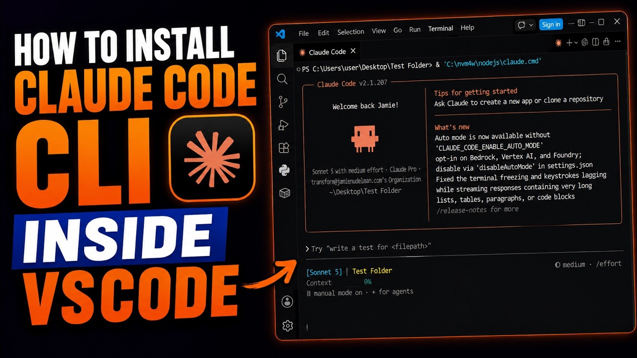 How To Install Claude Code CLI Inside VS Code (Beginner Guide)