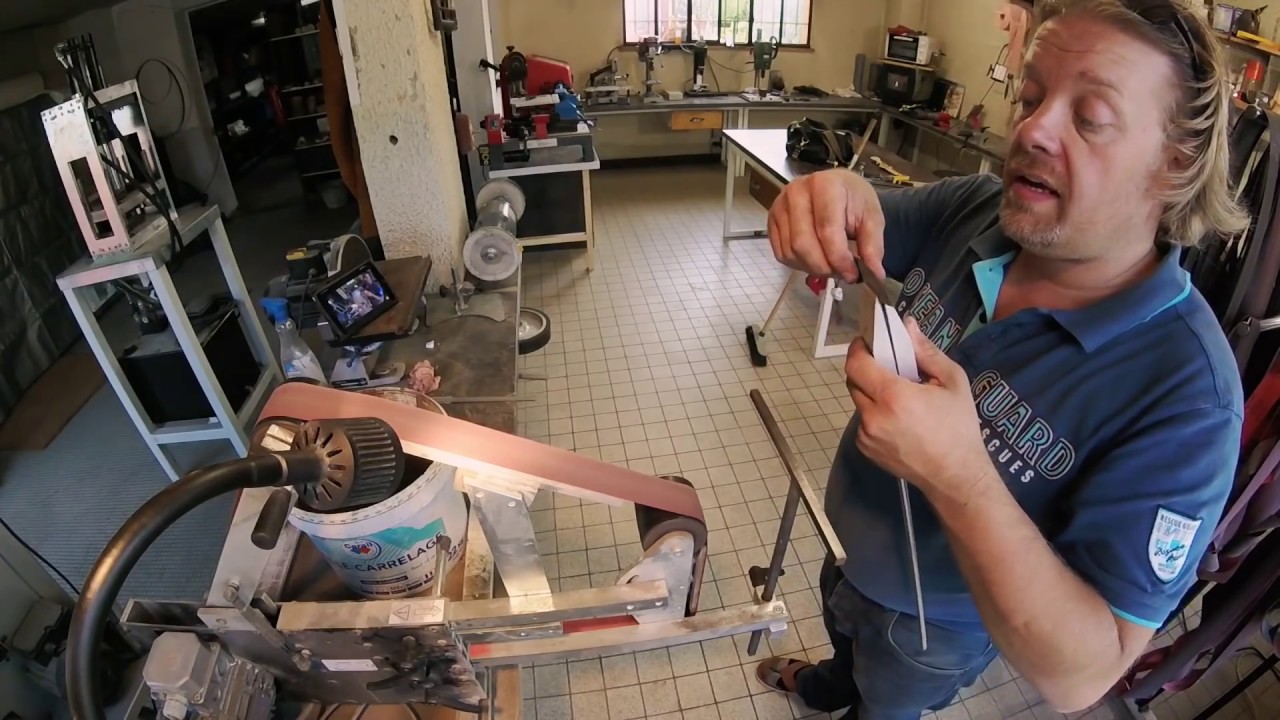 Affûtage d'un couteaux a ma façon