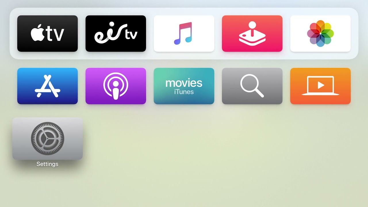 eir TV set up.