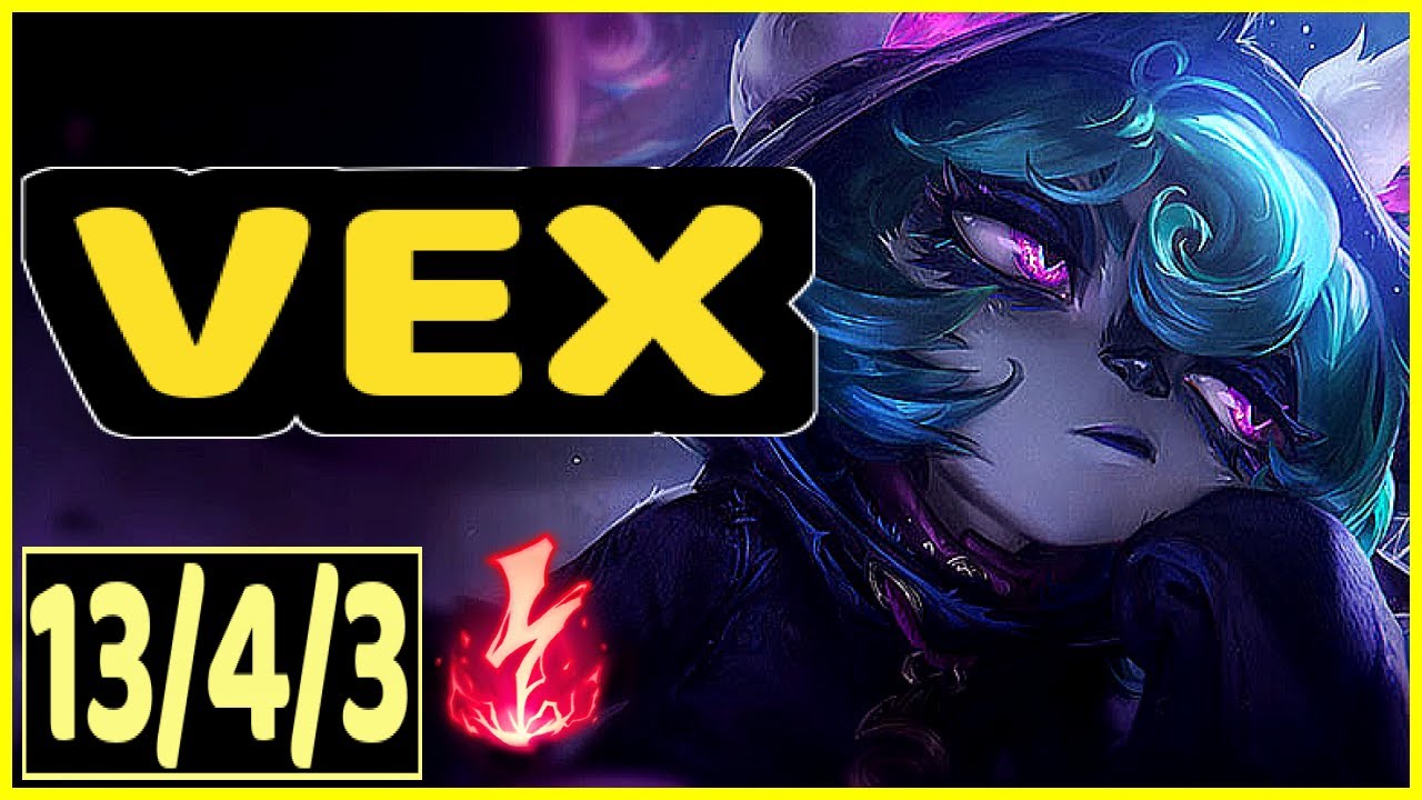 VEX VS ZED - 13/4/3 KDA MID GAMEPLAY EMERALD IV