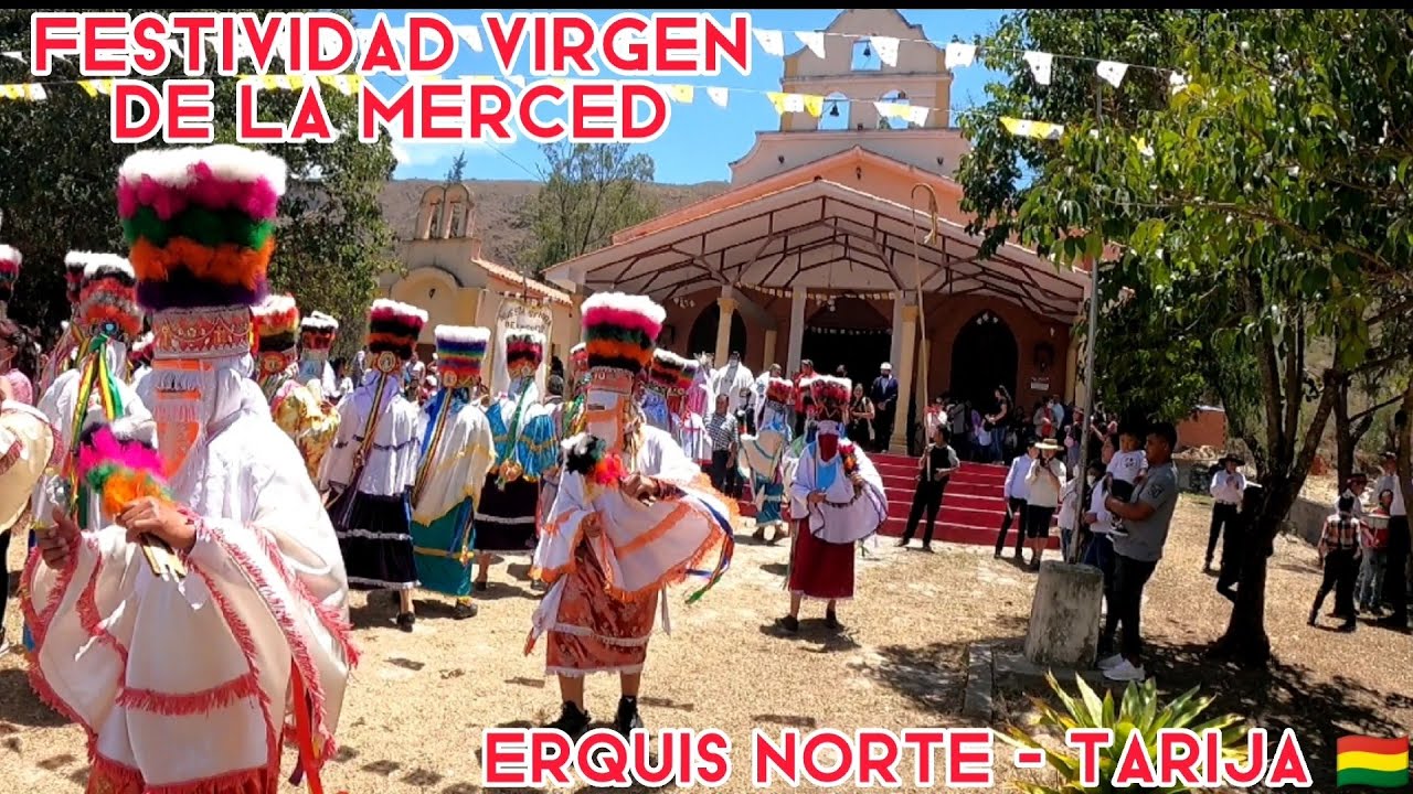 FESTIVIDAD DE LA VIRGEN DE LA MERCED, COMUNIDAD de ERQUIS NORTE - TARIJA (PROCESIÓN CON CHUNCHOS)