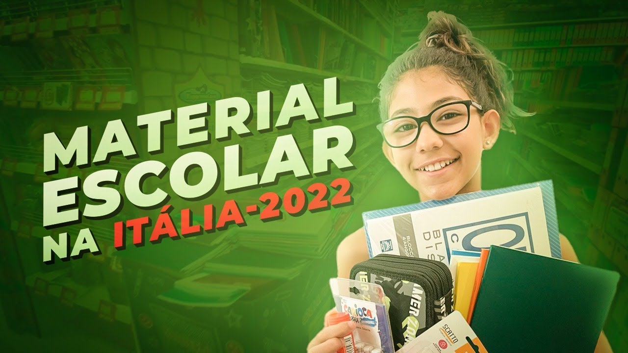 Material Escolar na Itália em 2022