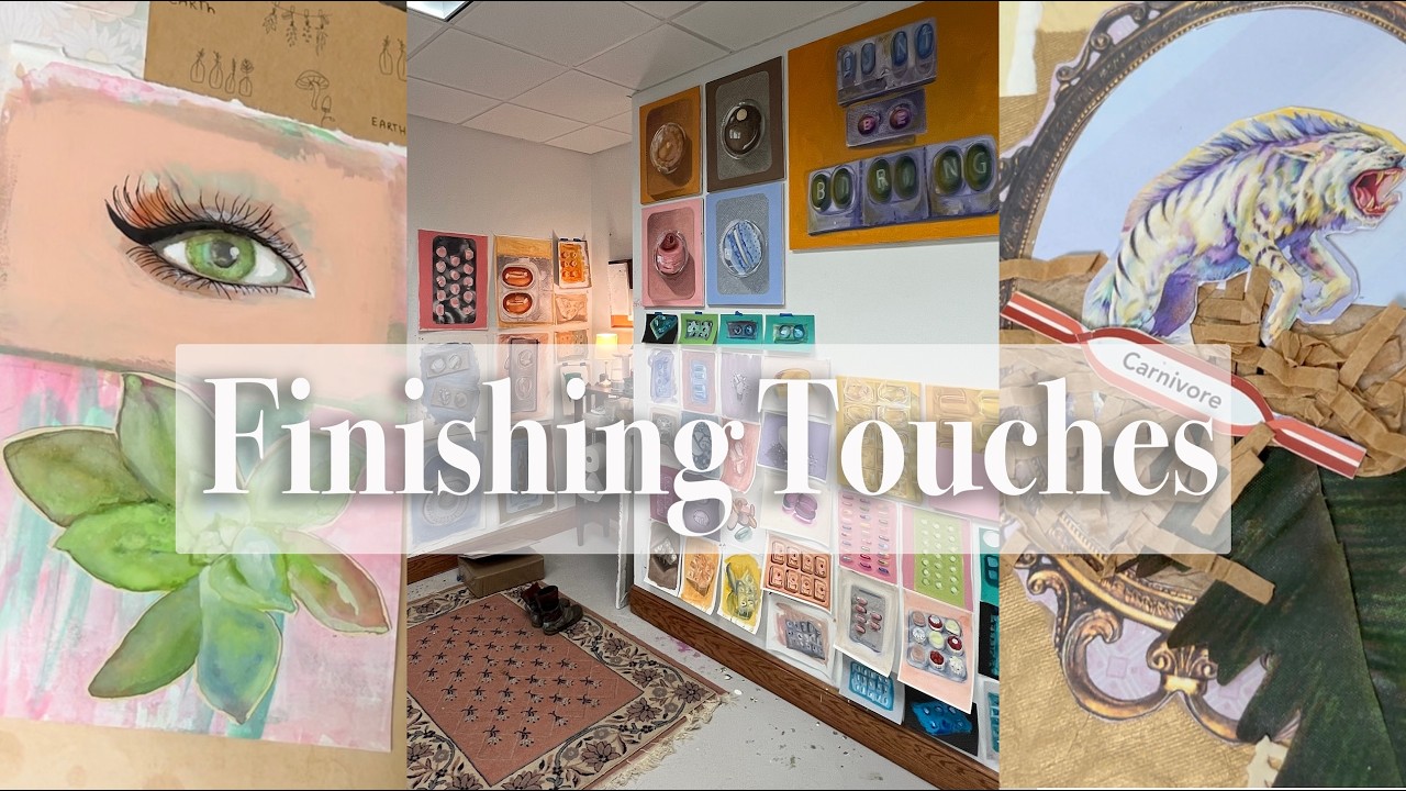 Let's Paint Through the Anxiety and Journal Ecosystem: Studio Vlog
