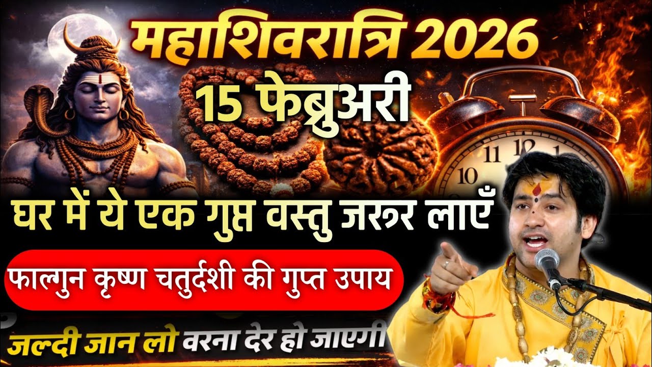 15 फेब्रुअरी 2026 महा शिवरात्रि की रात घर में ये एक गुप्त वस्तु जरूर लाएँ/vastu upay#astrology 