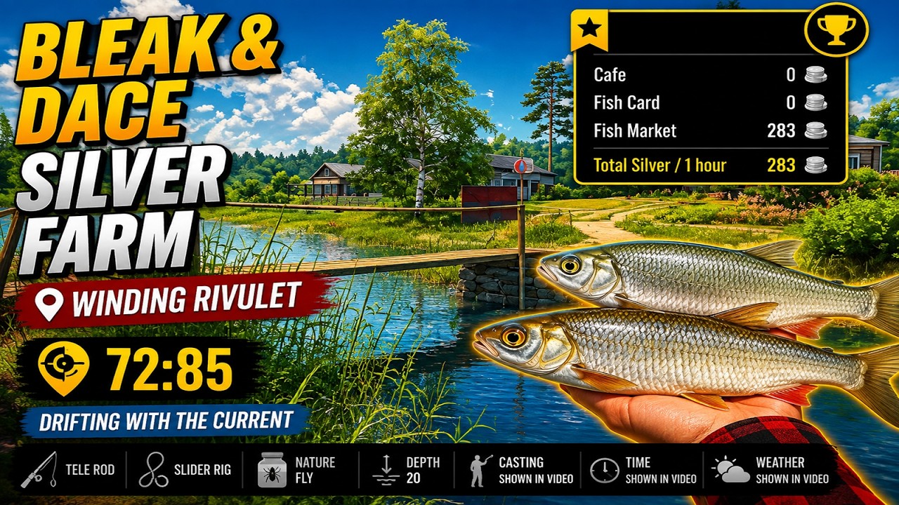 🎣 Bleak & Dace Silver Farm 📍 Best Winding Rivulet Drift Spot | RF4 2026