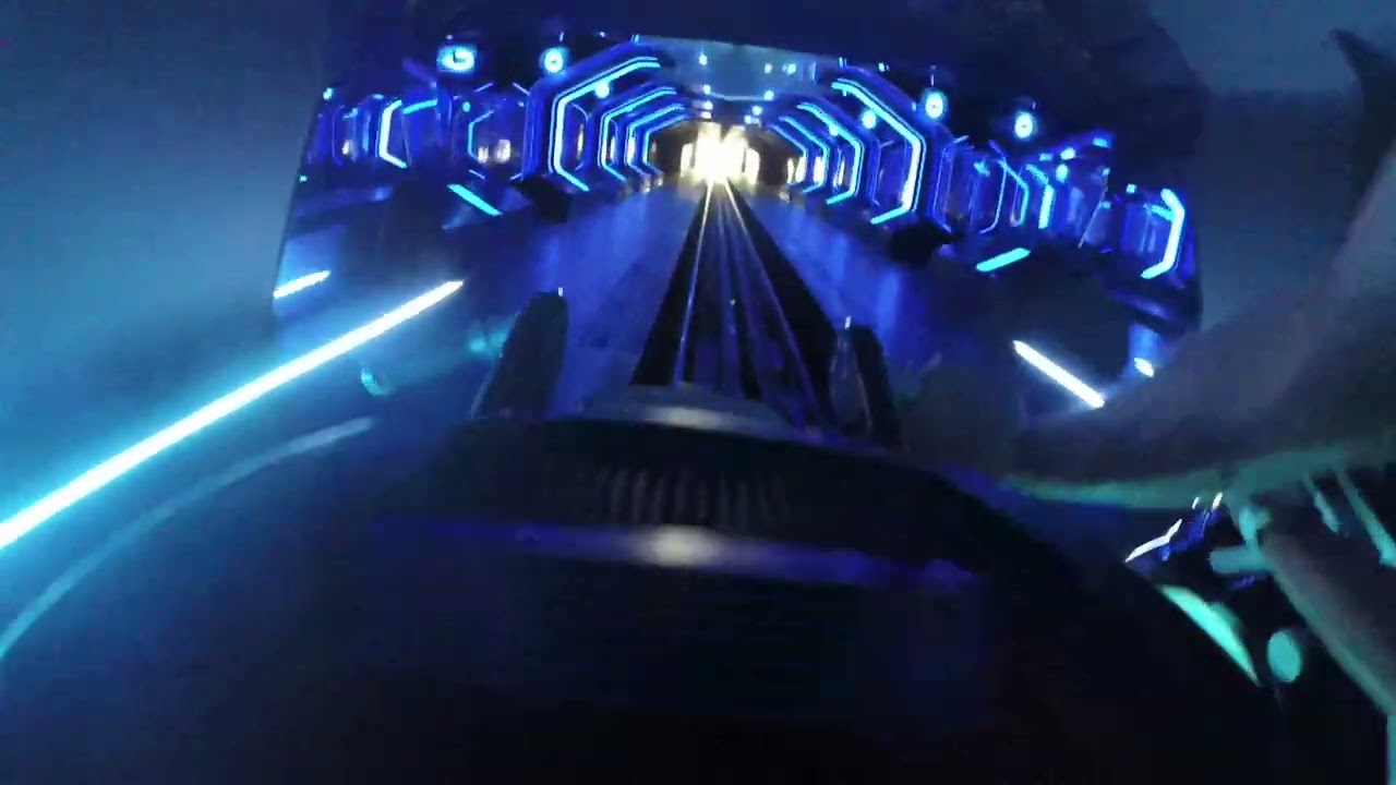 Tron LightCycle Run Ride Through 2025 Magic Kingdom TEST RUN