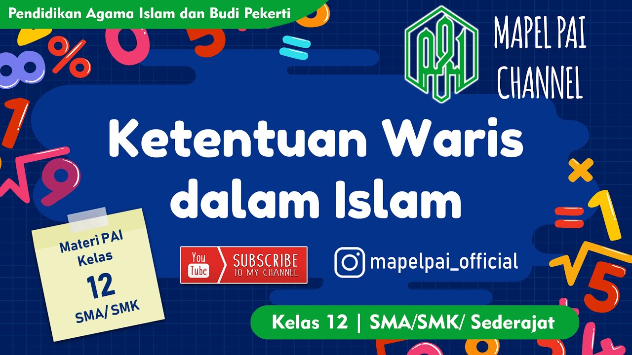 Ketentuan Waris dalam Islam | Materi PAI Kelas 12 SMA SMK