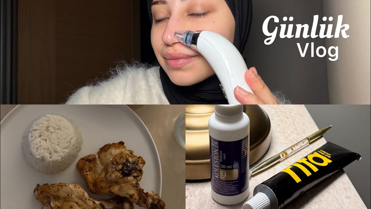 benimle 1 gün | iş, yemek ve detaylı cilt bakımı 