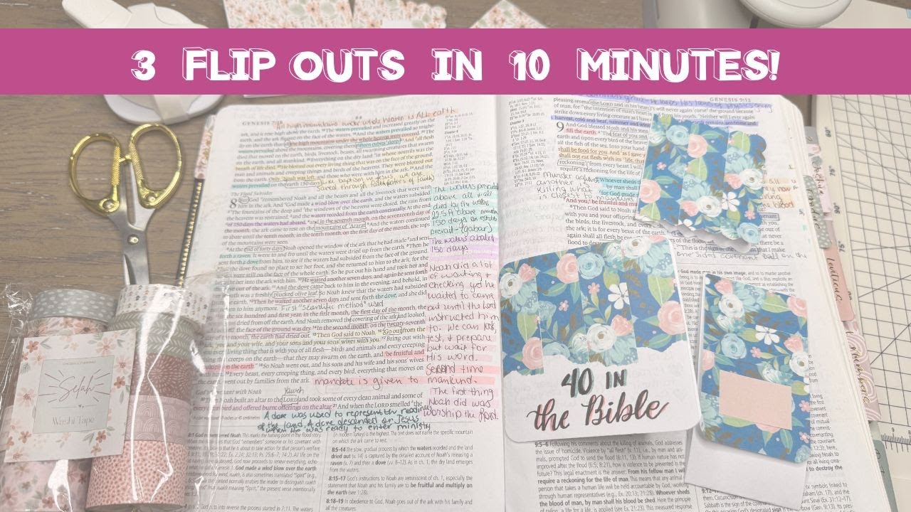 3 Flip-Outs in 10 Minutes! | Bible Journaling Ideas for Extra Space & Creativity