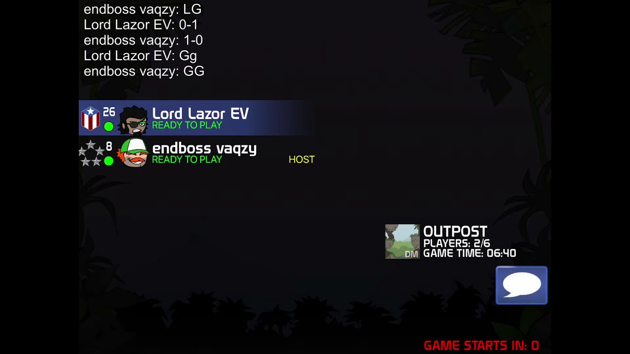 Mini Millitia Doodle Army 2: Lazor vs Vaqzy [ THE BEST DA2 PLAYER ?]  FT3