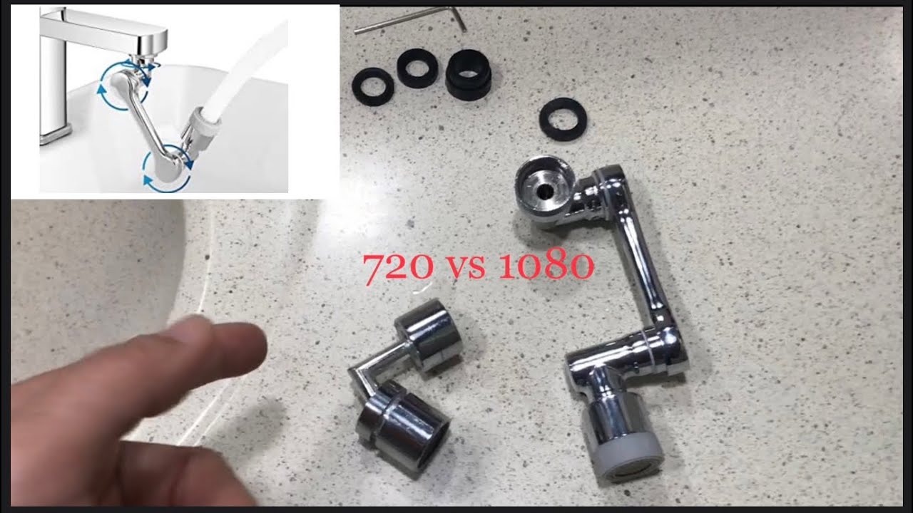 Upgrade: 1080 Degree Swivel Kitchen Sink Faucet Aerator Universal