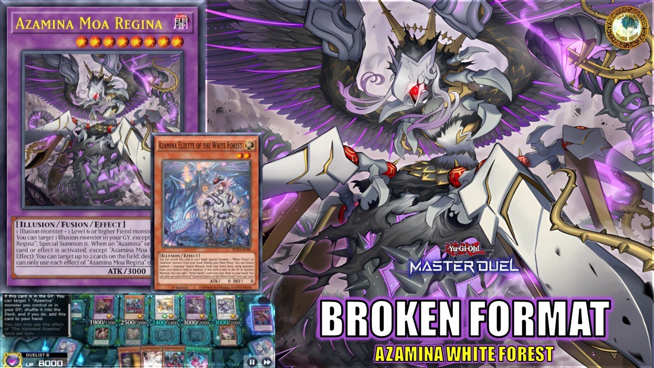 [BEST FORMAT] Azamina White Forest Deck ✥ Azamina Moa Regina | Tips and Tricks - Yugioh Master Duel