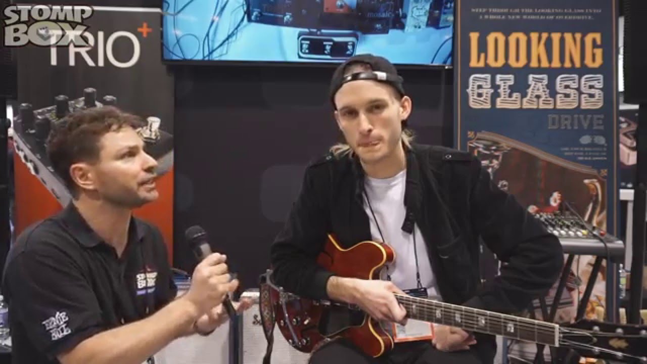 Digitech Trio+ (Trio Plus) Demo at Namm 2016 - Backing Tracks + Looper in a Pedal!