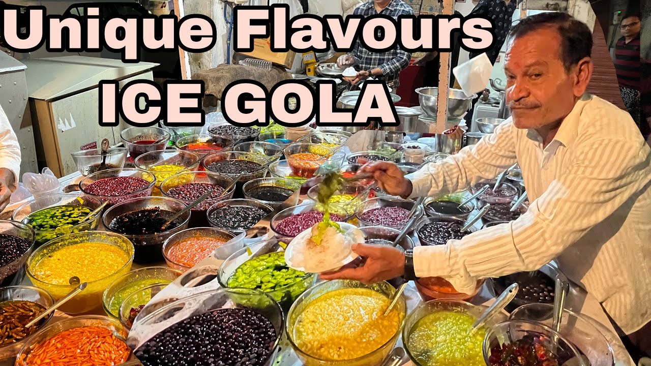 Famous GULAB ICE GOLA | Malai Barf Gola of Amdavad | Best Ahmedabad Street Food #streetfood
