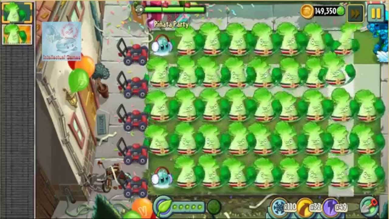 Pinata Birthdayz Party Day 19 Bonk Choy Iceberg Lettuce Plants vs Zombies 2