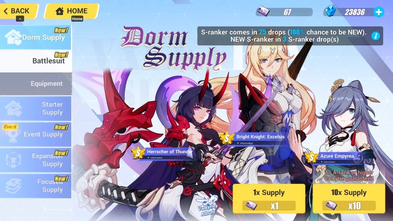 [SEA] Honkai Impact 3 v5.6 New Dorm Supply Gacha