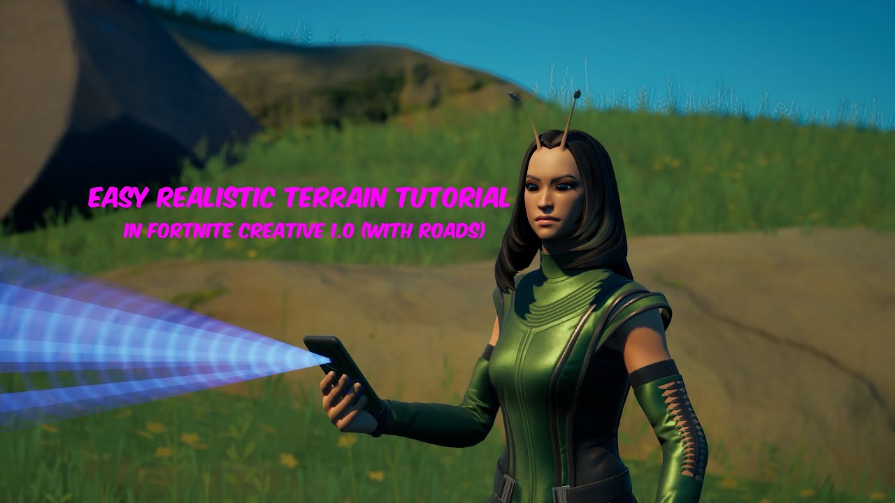 How to realistic terrain and Roads in Fortnite Creative in 1.0 (Creative Tutorial)